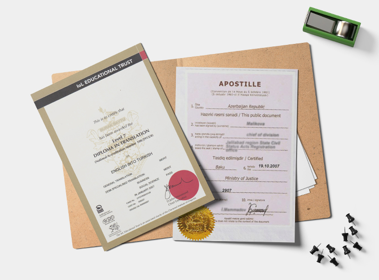 Translation Certificate Qualification